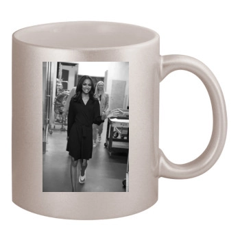 Zoe Saldana 11oz Metallic Silver Mug