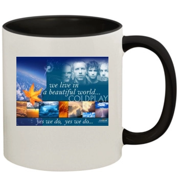 Coldplay 11oz Colored Inner & Handle Mug