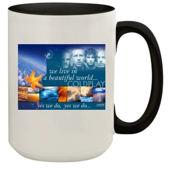 Coldplay 15oz Colored Inner & Handle Mug