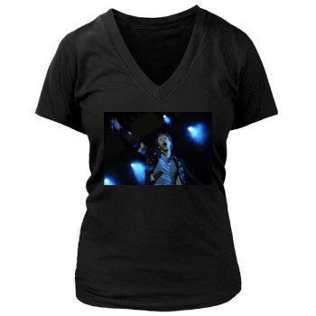 Coldplay Women's Deep V-Neck TShirt