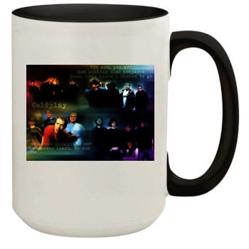 Coldplay 15oz Colored Inner & Handle Mug