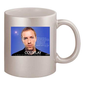 Coldplay 11oz Metallic Silver Mug