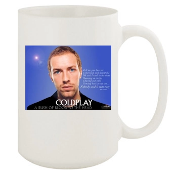 Coldplay 15oz White Mug