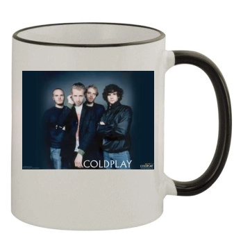 Coldplay 11oz Colored Rim & Handle Mug