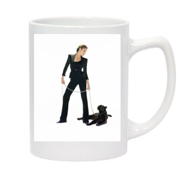 Angelina Jolie 14oz White Statesman Mug