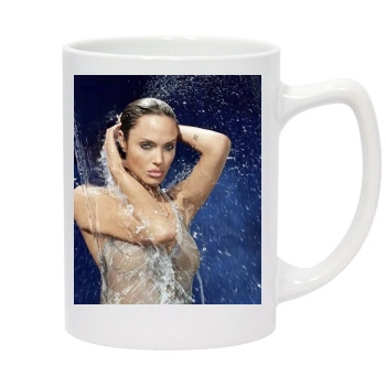 Angelina Jolie 14oz White Statesman Mug