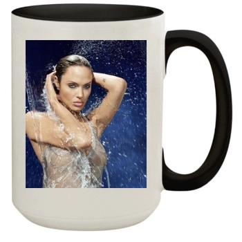 Angelina Jolie 15oz Colored Inner & Handle Mug