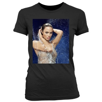 Angelina Jolie Women's Junior Cut Crewneck T-Shirt