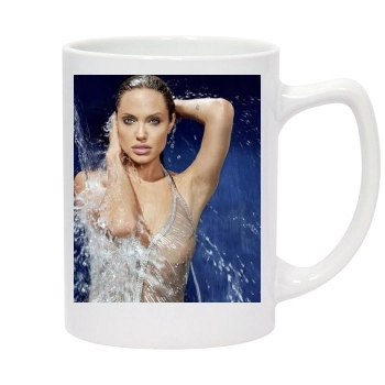 Angelina Jolie 14oz White Statesman Mug