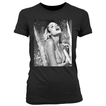 Angelina Jolie Women's Junior Cut Crewneck T-Shirt