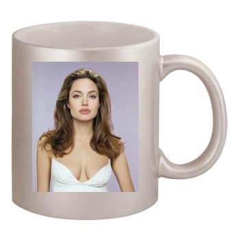 Angelina Jolie 11oz Metallic Silver Mug