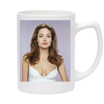 Angelina Jolie 14oz White Statesman Mug