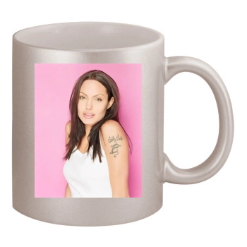 Angelina Jolie 11oz Metallic Silver Mug