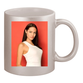 Angelina Jolie 11oz Metallic Silver Mug