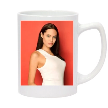 Angelina Jolie 14oz White Statesman Mug