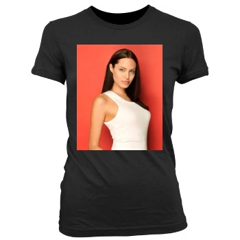 Angelina Jolie Women's Junior Cut Crewneck T-Shirt