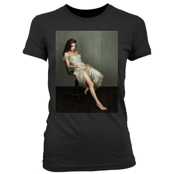 Angelina Jolie Women's Junior Cut Crewneck T-Shirt