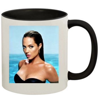 Angelina Jolie 11oz Colored Inner & Handle Mug