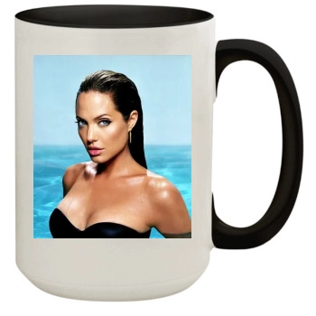 Angelina Jolie 15oz Colored Inner & Handle Mug