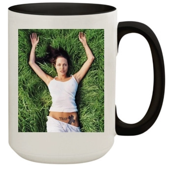 Angelina Jolie 15oz Colored Inner & Handle Mug