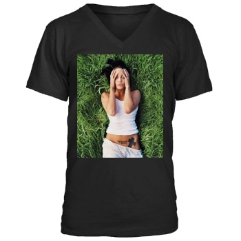 Angelina Jolie Men's V-Neck T-Shirt