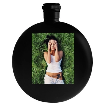 Angelina Jolie Round Flask