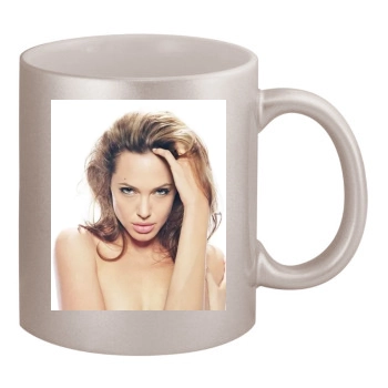 Angelina Jolie 11oz Metallic Silver Mug