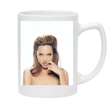 Angelina Jolie 14oz White Statesman Mug