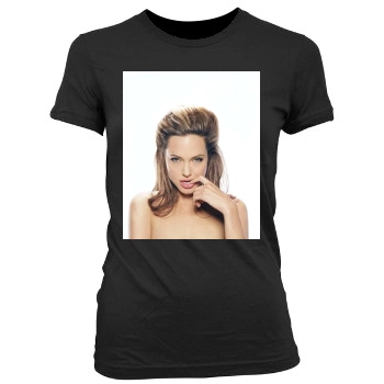 Angelina Jolie Women's Junior Cut Crewneck T-Shirt