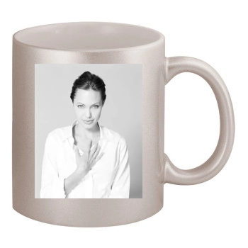 Angelina Jolie 11oz Metallic Silver Mug