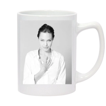 Angelina Jolie 14oz White Statesman Mug