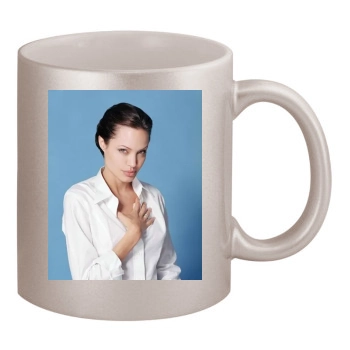 Angelina Jolie 11oz Metallic Silver Mug