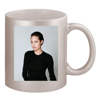 Angelina Jolie 11oz Metallic Silver Mug