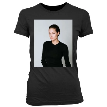 Angelina Jolie Women's Junior Cut Crewneck T-Shirt