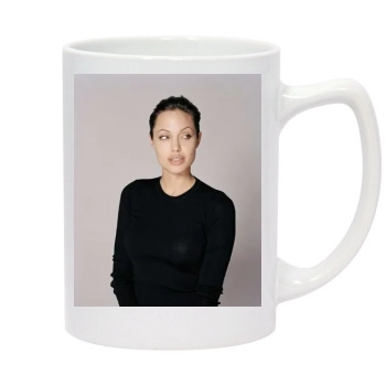 Angelina Jolie 14oz White Statesman Mug