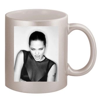 Angelina Jolie 11oz Metallic Silver Mug