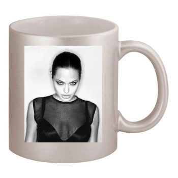 Angelina Jolie 11oz Metallic Silver Mug