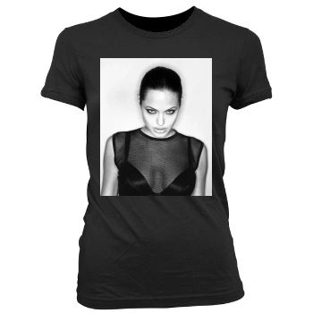 Angelina Jolie Women's Junior Cut Crewneck T-Shirt