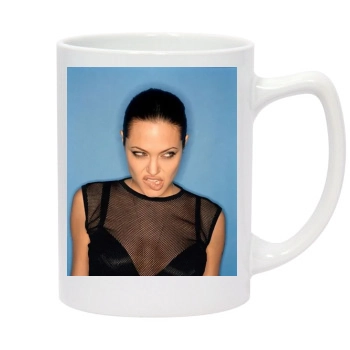 Angelina Jolie 14oz White Statesman Mug