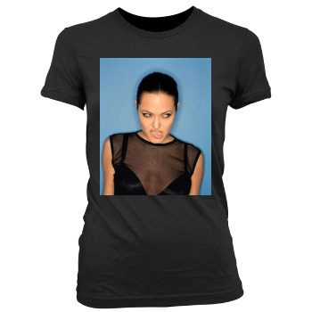 Angelina Jolie Women's Junior Cut Crewneck T-Shirt