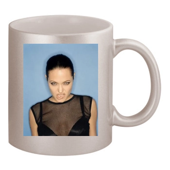 Angelina Jolie 11oz Metallic Silver Mug