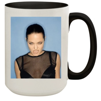 Angelina Jolie 15oz Colored Inner & Handle Mug