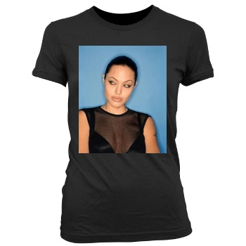 Angelina Jolie Women's Junior Cut Crewneck T-Shirt