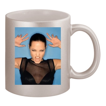 Angelina Jolie 11oz Metallic Silver Mug