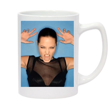 Angelina Jolie 14oz White Statesman Mug