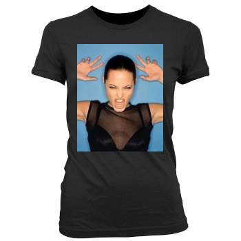 Angelina Jolie Women's Junior Cut Crewneck T-Shirt