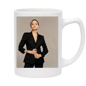 Angelina Jolie 14oz White Statesman Mug