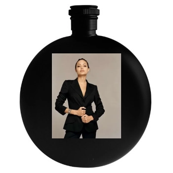 Angelina Jolie Round Flask