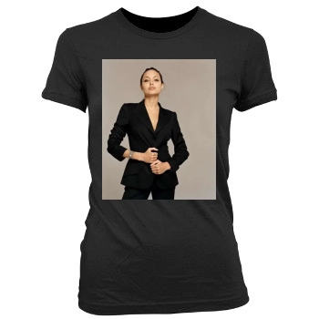 Angelina Jolie Women's Junior Cut Crewneck T-Shirt