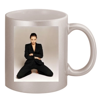 Angelina Jolie 11oz Metallic Silver Mug